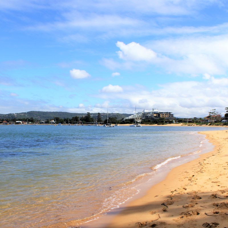 beach at Ettalong Lunch Cruise
