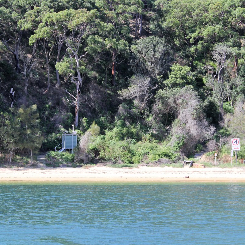 beach on Ettalong Lunch Cruise