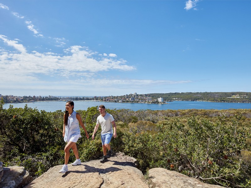 a group of people standing on a rocky beach