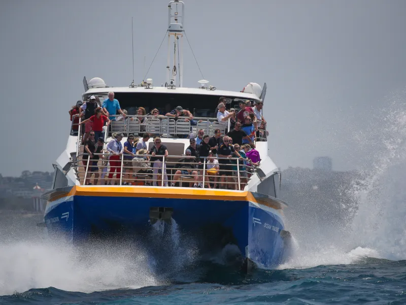 a small boat in a body of water