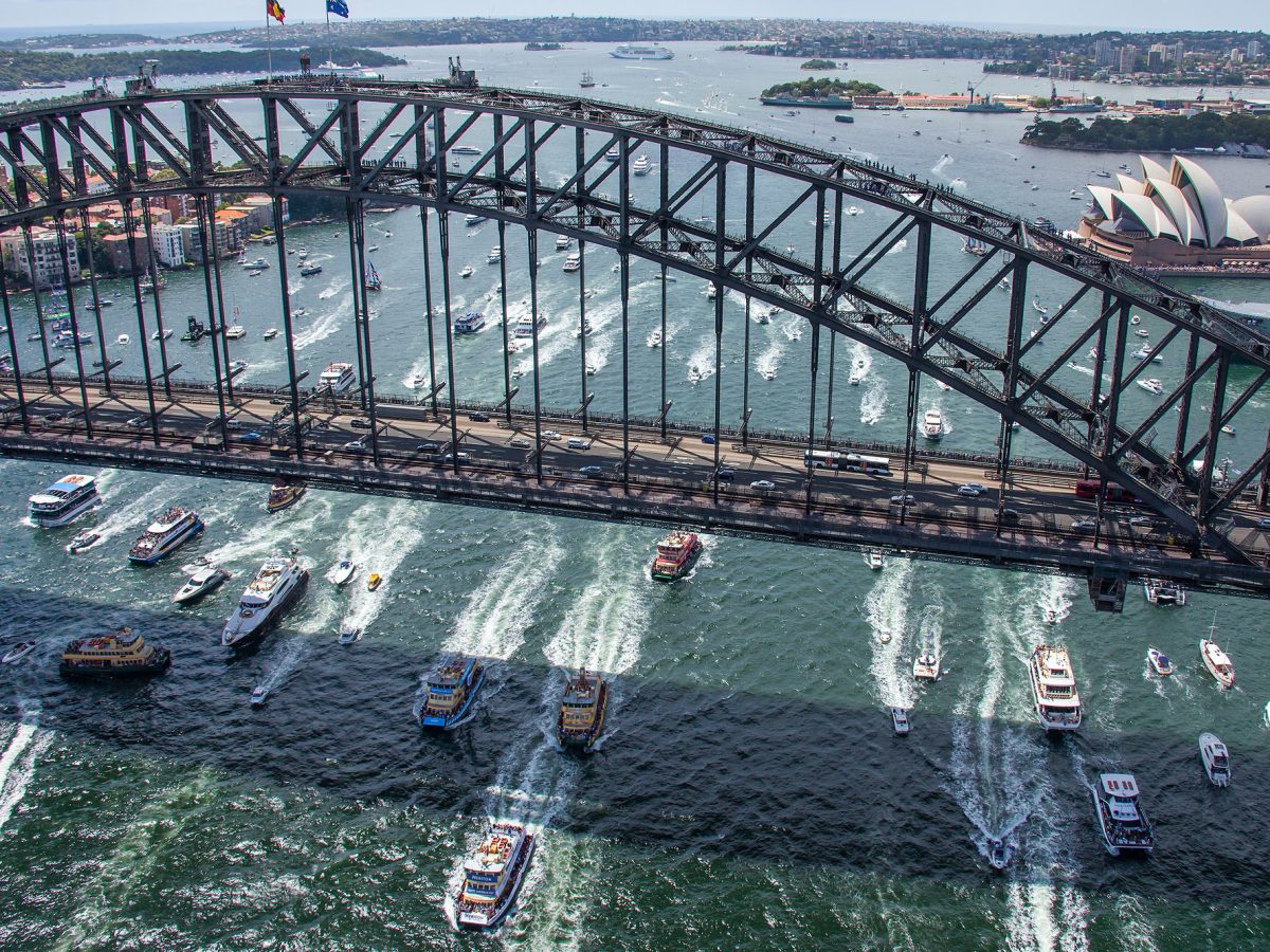 a long bridge over a body of water