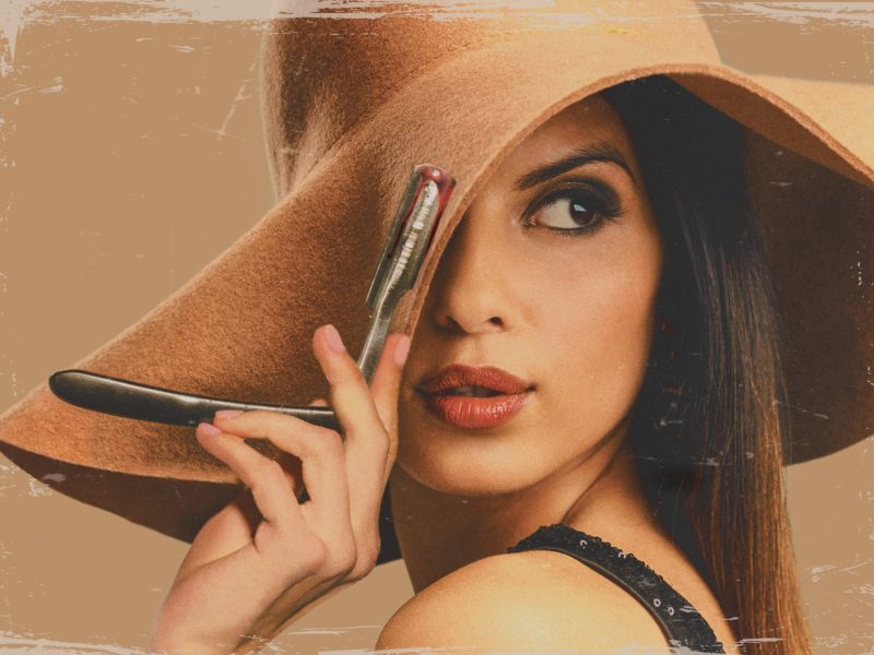 a woman wearing a hat