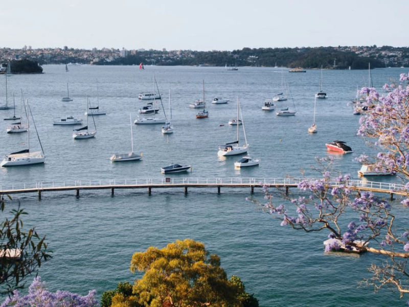 a small boat in a large body of water
