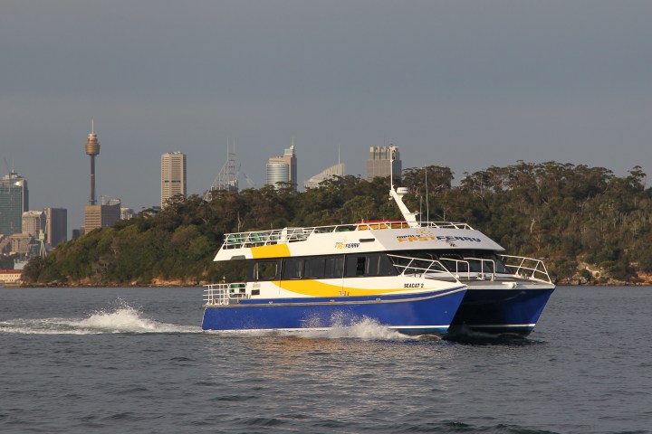 a small boat in a large body of water